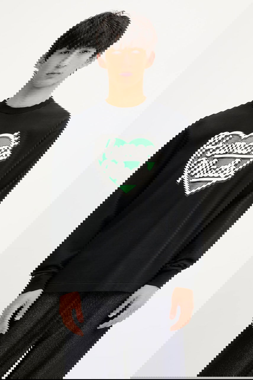 Tričko Human Made Human Made Long Sleeve Graphic T-Shirt Čierna | HM29CS021, 0