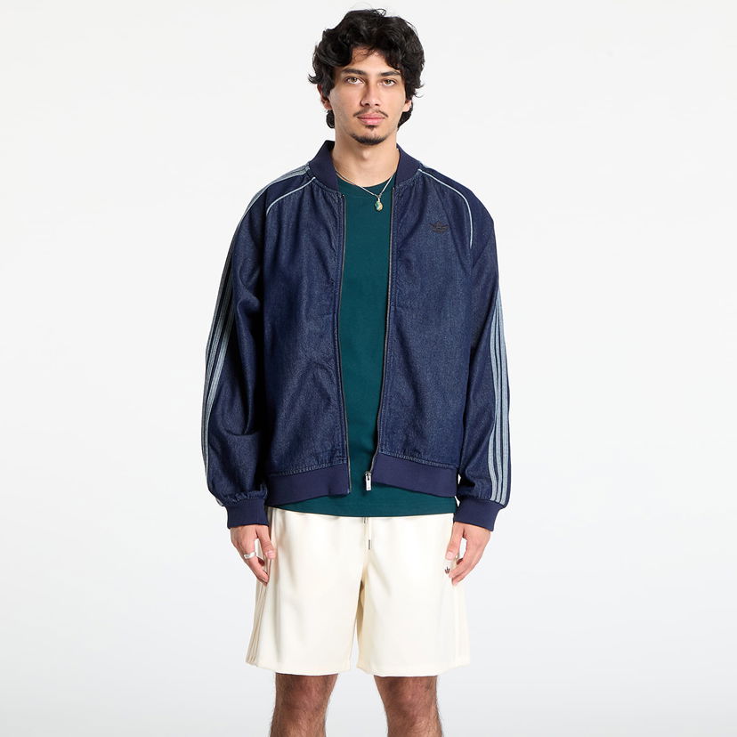 Bunda adidas Originals SST Adicolor Loose Denim Jacket Navy | JX6461