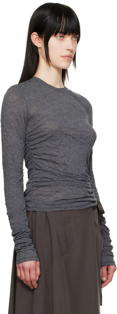Košeľa OUR LEGACY Our Legacy Strain Slim Long Sleeve T-Shirt Šedá | W2256A4, 1