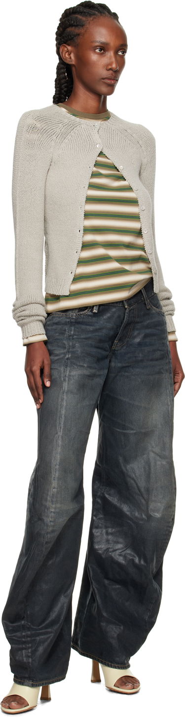 Sveter Acne Studios Acne Studios Button-Up Cardigan Šedá | A60592-, 3