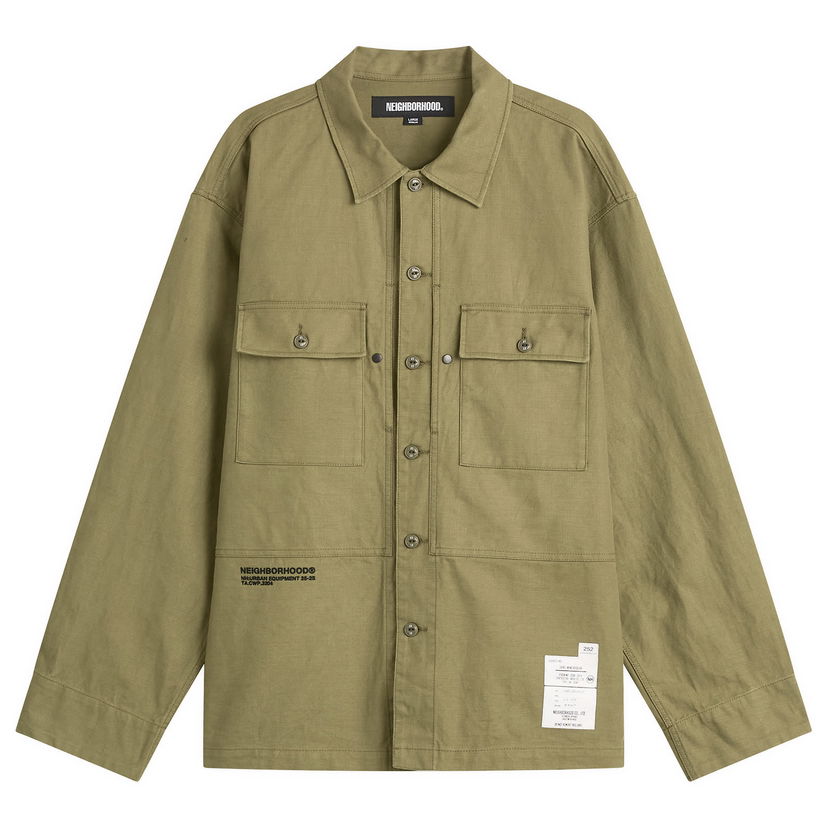 Košeľa Neighborhood Urban Equipment Fatigue Shirt Zelené | 252TSNH-SHM09-ODB