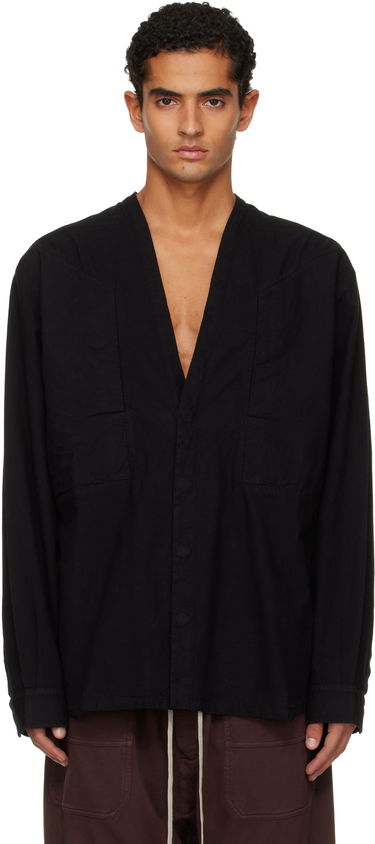 Košeľa Rick Owens Concordians Larry Jumbo Fogpocket Shirt Čierna | DU02E7298 CL, 0
