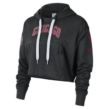 Mikina Nike Chicago Bulls Courtside City Edition NBA Fleece Pullover Hoodie Čierna | DO0141-010, 1