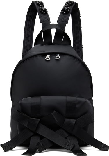Batoh Simone Rocha Simone Rocha Beaded Utility Bow Backpack Čierna | BAG179TB-M 0761, 0