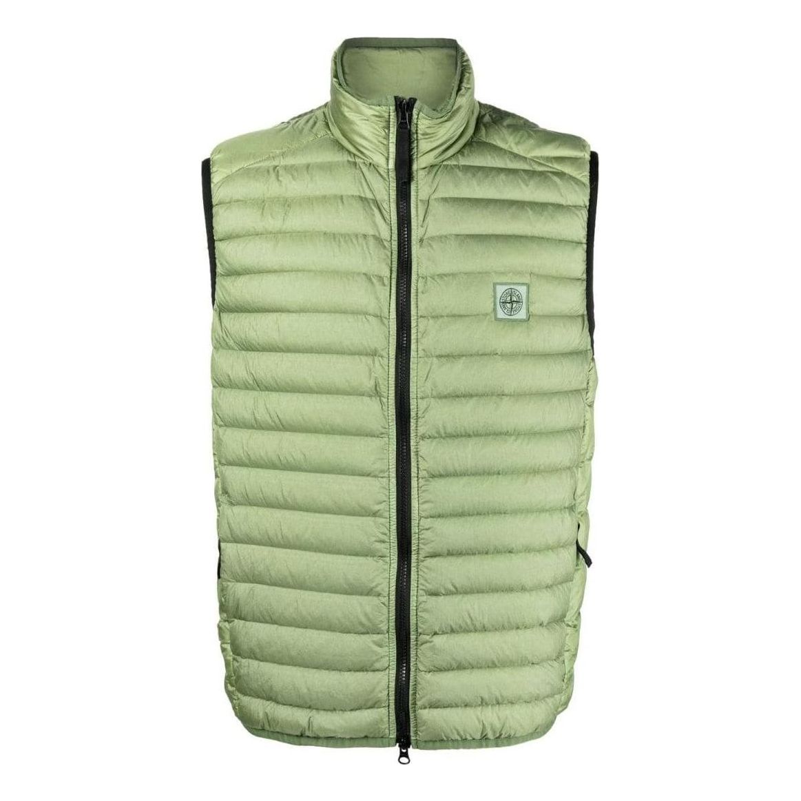 Vesta Stone Island Logo Patch Vest Zelené | 7815G0224-V0055, 0