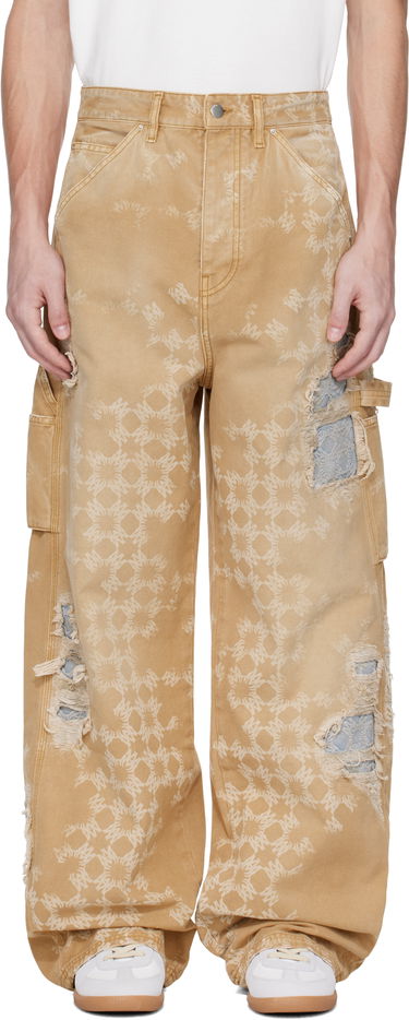 Cargo nohavice AMIRI Amiri Repair Carpenter Jeans Béžová | AMDNGH1095, 0
