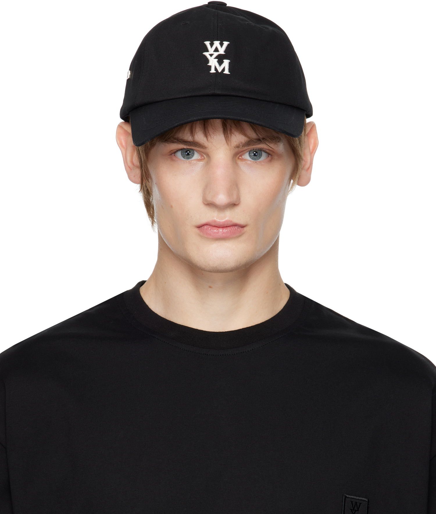 Šiltovka WOOYOUNGMI Logo Ball Cap Čierna | W243AC51, 0