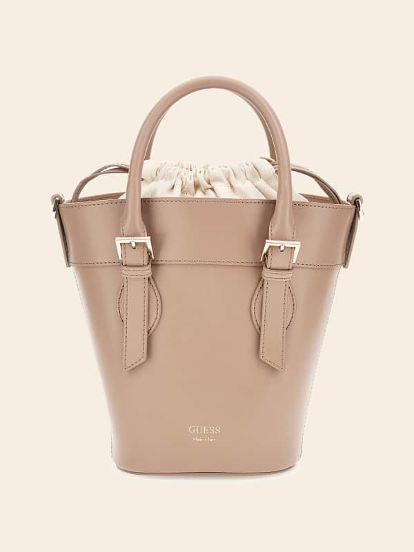 Kabelka GUESS Diana Leather-Blend Mini Bucket Bag Béžová | HWDIAAL4269