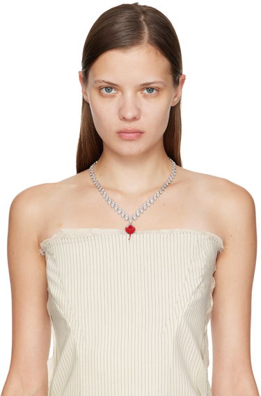 Náhrdelník Ottolinger Ottolinger Exclusive Diamond Dip Necklace Červená | 2500614E, 1