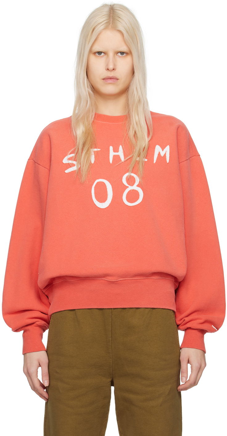 Mikina Acne Studios Patch Sweatshirt Oranžová | CI0157-, 0