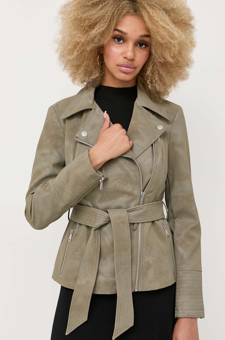 Bunda GUESS Leather Jacket Zelené | W3YL33.WFIV0, 0