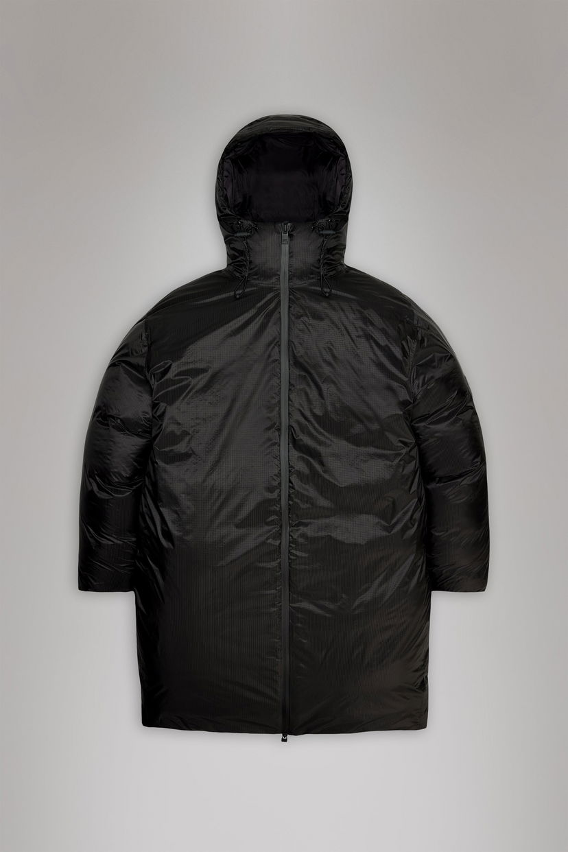 Prešívaná bunda Rains Kevo Long Puffer Jacket Čierna | 17010\01