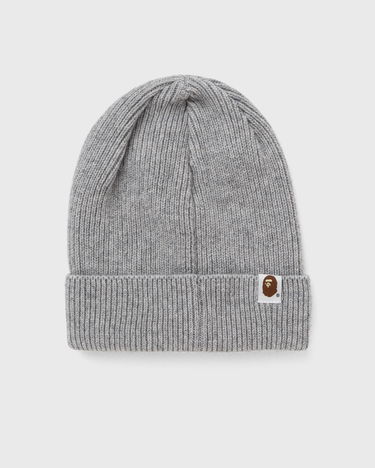 Kulicha BAPE A BATHING APE One Point Knit Cap Šedá | 001HTK801304M GRA, 4