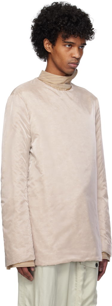 Sveter Dries Van Noten Dries Van Noten Organza Long Sleeve Top Béžová | 251-020746-1256, 1