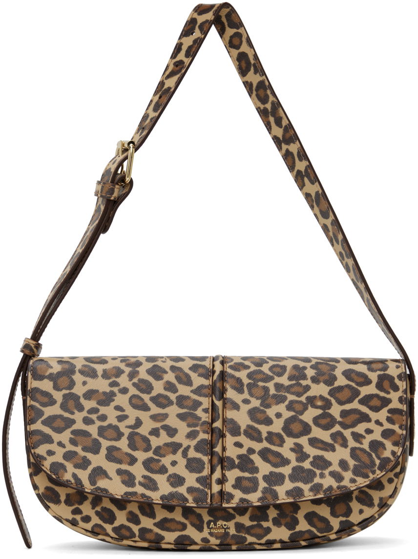 Taška cez rameno A.P.C. Betty Bag Hnedá | PXBUR-F61834, 0