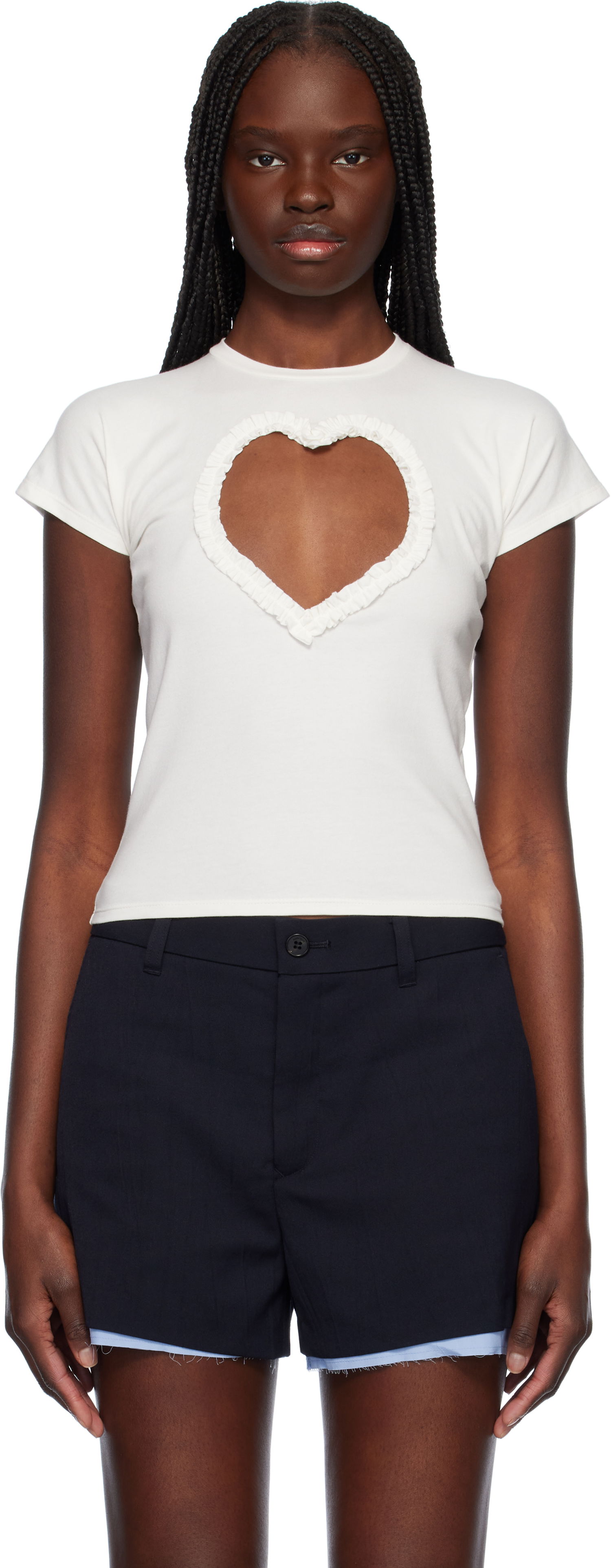 Tričko Ambush AMBUSH Heart Cutout T-Shirt Biela | 12115402, 0