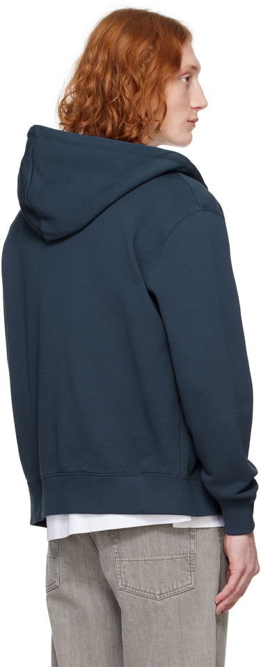 Mikina MAISON KITSUNÉ Maison Kitsuné Fox Head Zip Hoodie Navy | MM00714KM0321, 2