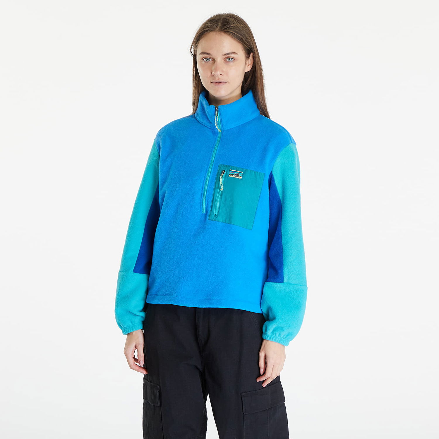 Mikina Patagonia Microdini 1/2 Zip Pullover Vessel Blue Modrá | 26260 VSLB, 0