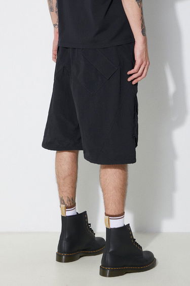 Šortky Marcelo Burlon Marcelo Burlon Cross Nylon Cargo Shorts Čierna | CMCS001S24FAB0011001, 2