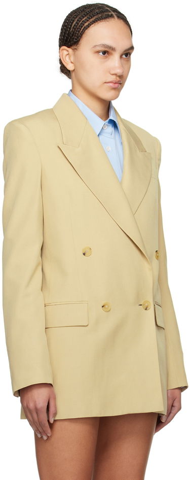 Bunda Stella McCartney Double-Breasted Blazer Žltá | 6500873DU701, 1