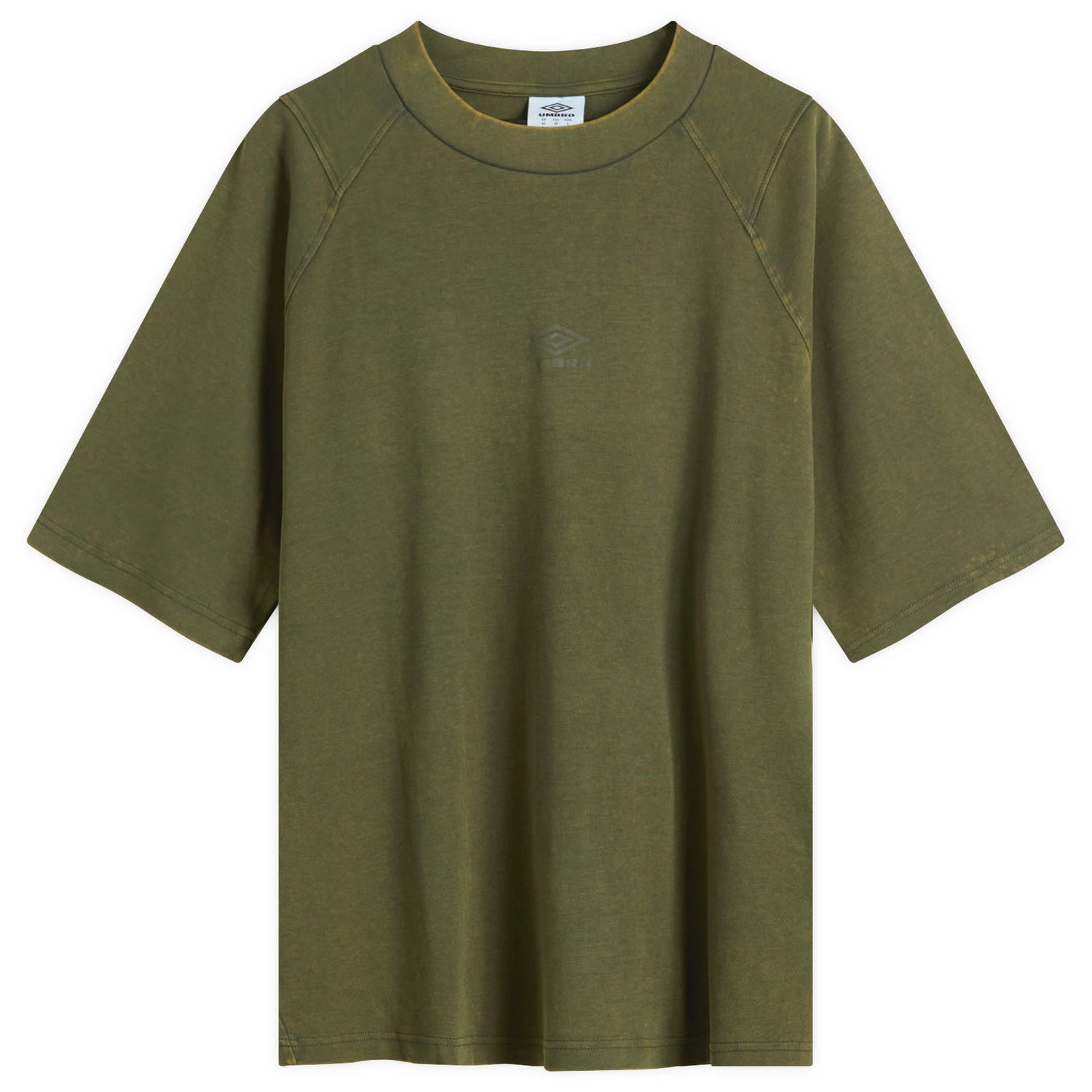 Tričko Umbro Washed High Neck Boxy T-Shirt Zelené | 66637U-NC3, 0