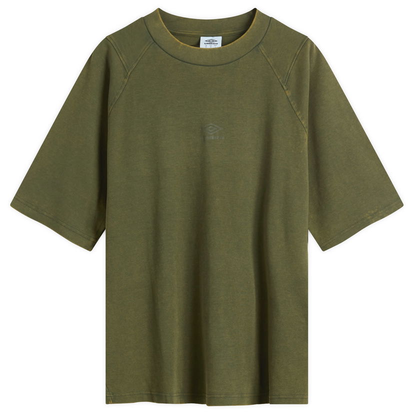 Tričko Umbro Washed High Neck Boxy T-Shirt Zelené | 66637U-NC3