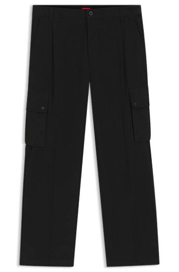 Cargo nohavice BOSS Slim-Fit Cargo Trousers Čierna | 50541377, 0