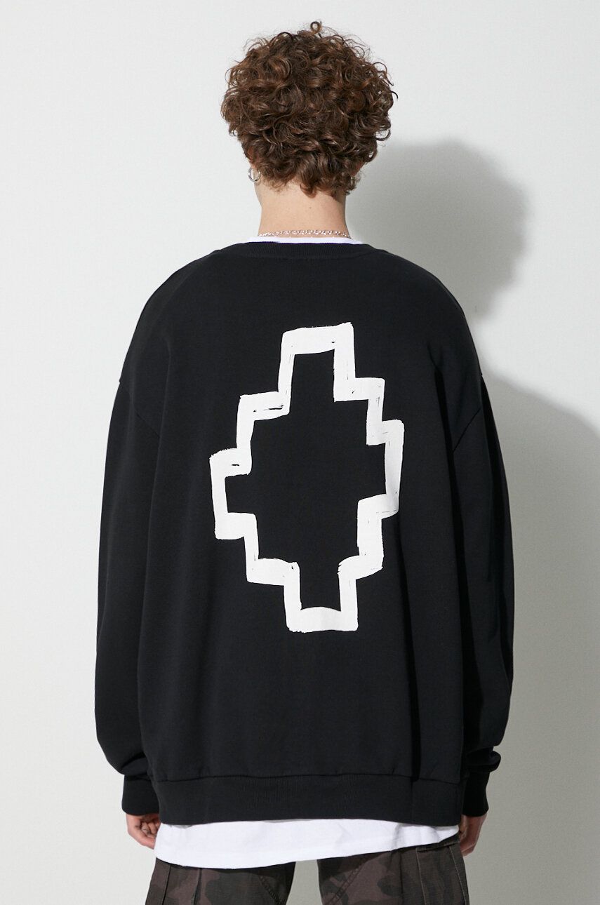 Mikina Marcelo Burlon Tempera Sweatshirt Čierna | CMBA049C99FLE0011001, 0