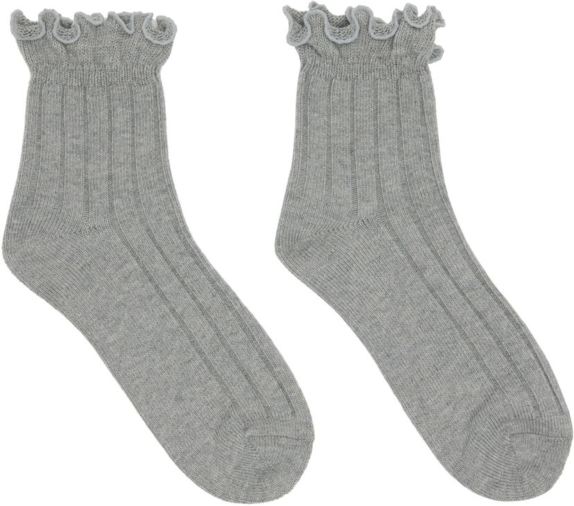 Ponožky UNDERCOVER Ruffle Socks Šedá | UP2E1L01