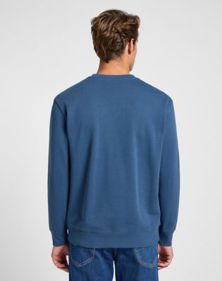 Sveter Lee Regular Fit Crewneck Sweatshirt XXL Modrá | 112363878, 0