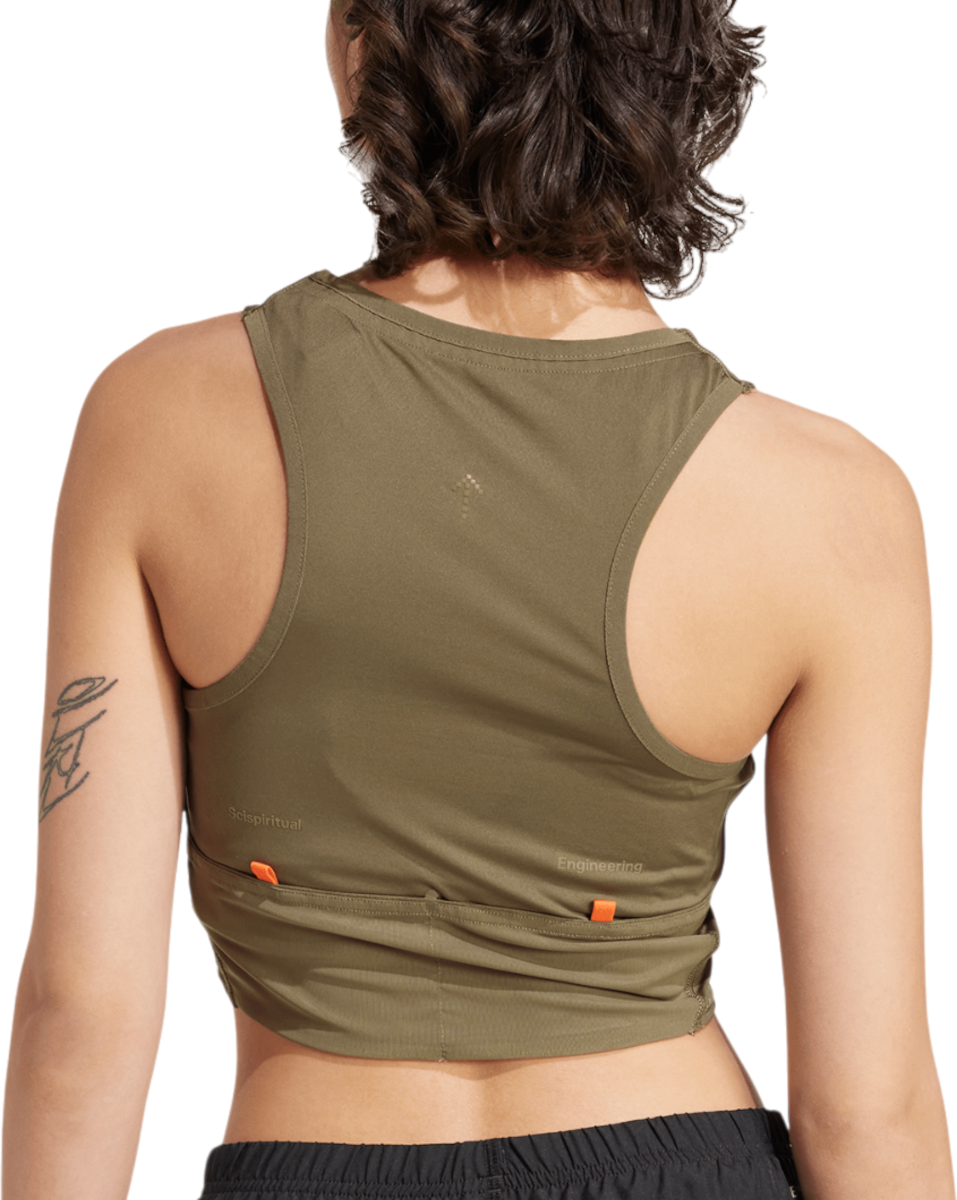 Tielko adidas Originals Hermanos Koumori Crop Tank Top Zelené | ka1861, 1
