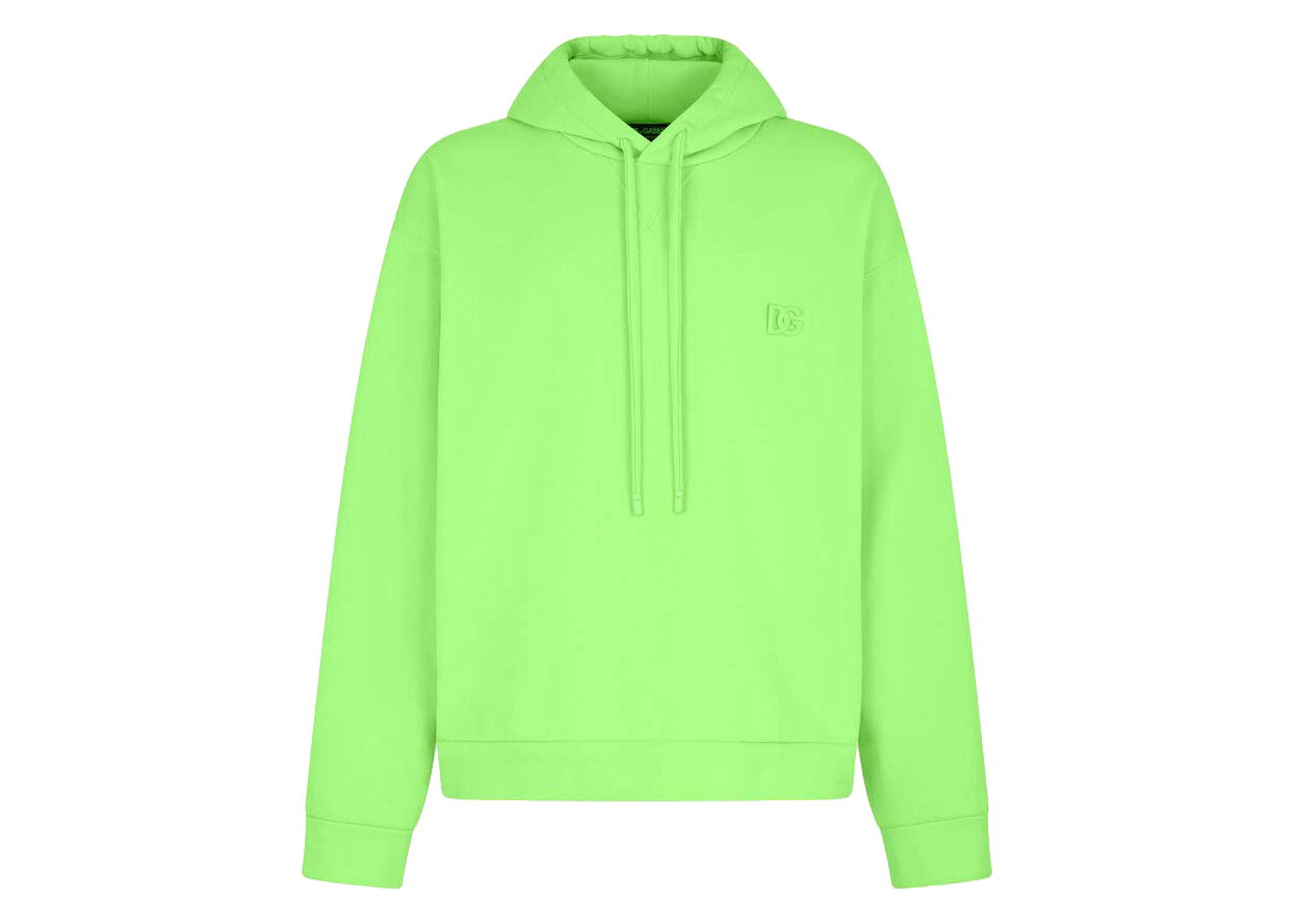 Mikina Dolce & Gabbana Jersey Metal DG Logo Hoodie Green Zelené | G9VC8ZHU7LBV3836, 0
