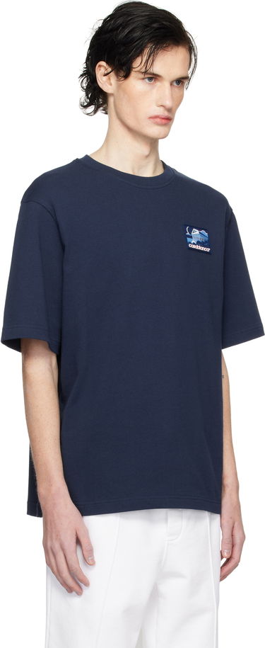 Tričko Casablanca Temple Patch T-Shirt Navy | MPS25-JTS-027-01, 1