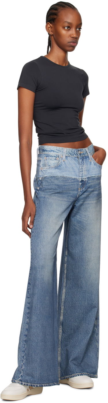 Džínsy rag & bone Sofie Wide Leg Jeans Modrá | WCW23H70018201, 3