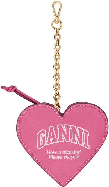 Kľúčenka GANNI GANNI Heart Zipped Coin Purse Ružová | A5468, 0