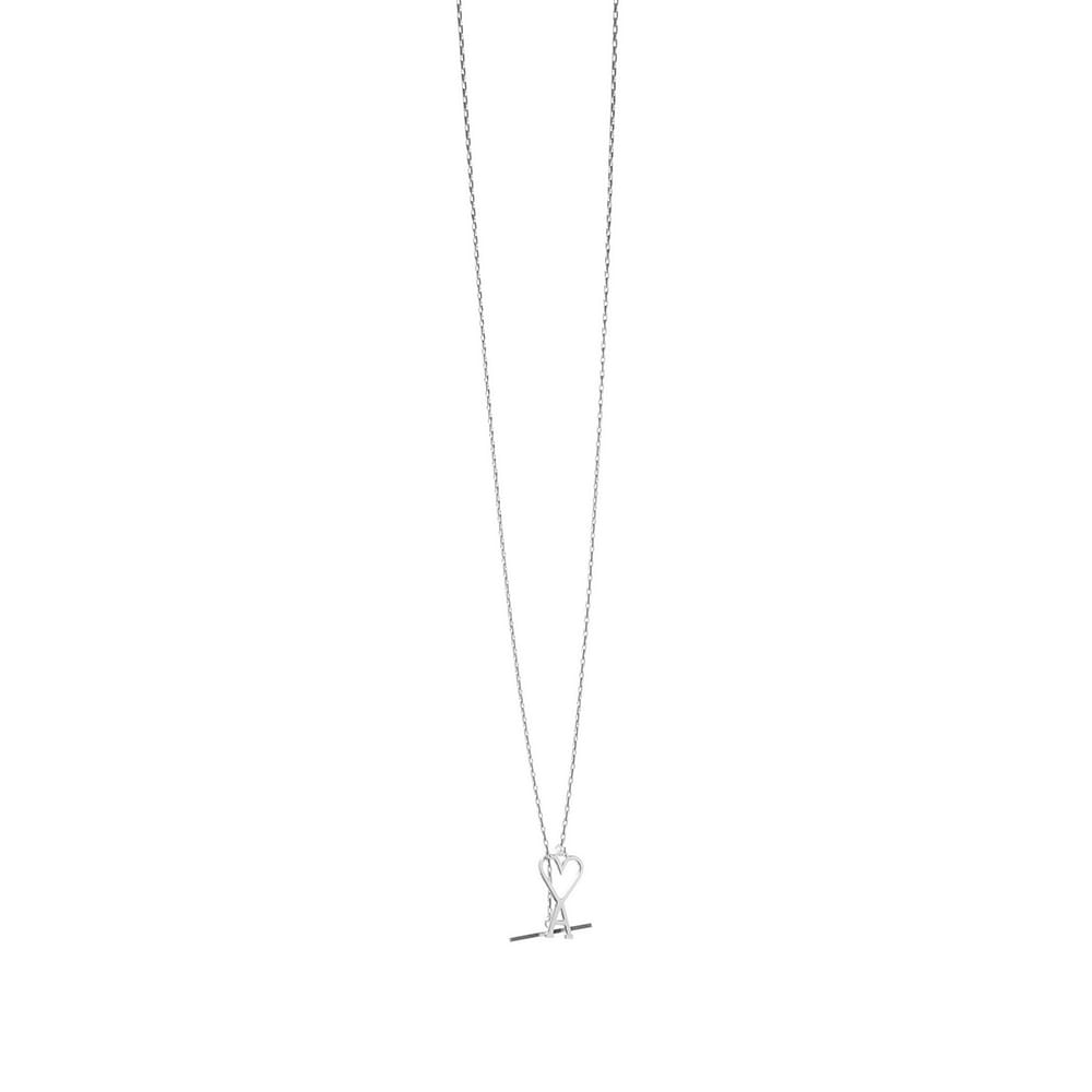 Náhrdelník AMI Small A Heart Chain Necklace Šedá | UJW916-361-900, 0