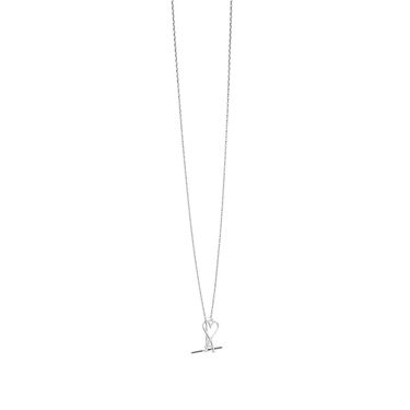 Náhrdelník AMI Small A Heart Chain Necklace Šedá | UJW916-361-900, 0
