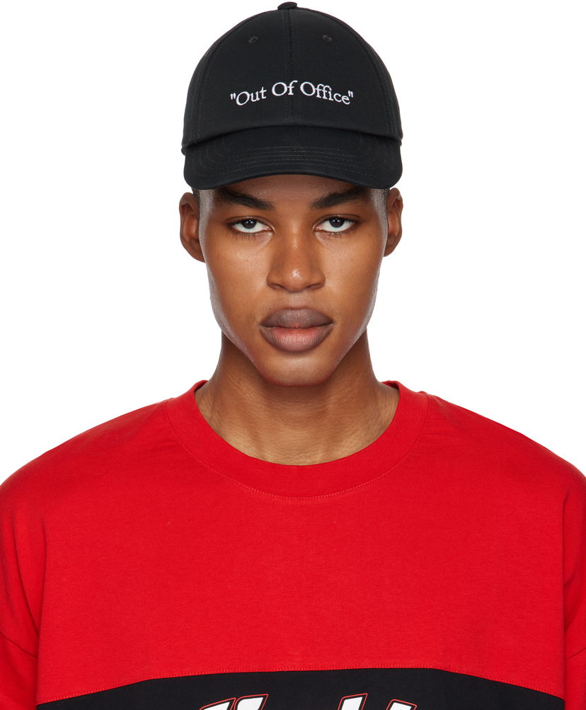 Šiltovka Off-White 'Out Of Office' Cap Čierna | OMLB069F24FAB0091001