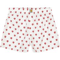 Boxerky Carhartt WIP Cotton , Heart Print, Biela | I032355.1V8XX, 0