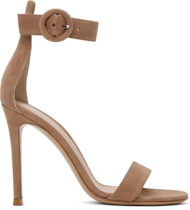 Tenisky a topánky Gianvito Rossi Portofino Suede Heeled Sandals Béžová | G61096.15RIC.CAM, 0