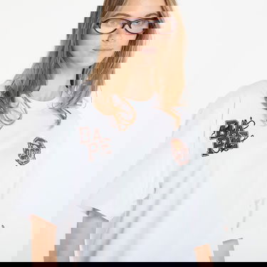 Tričko BAPE BAPE® x FOOTSHOP - Scribble Logo Tee UNISEX White Biela | 001TEL721323MWHT, 4