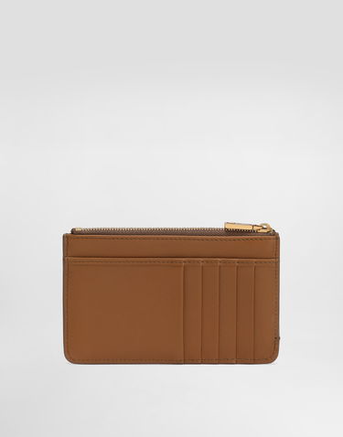 Peňaženka Dolce & Gabbana Dolce & Gabbana Plongé Calfskin Card Holder Hnedá | BI1261A9S258Z093, 2