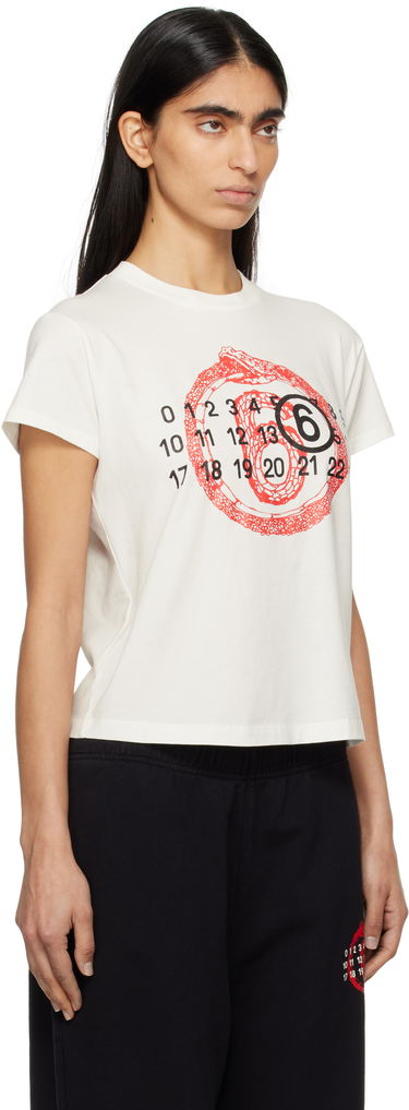 Crop Top Maison Margiela MM6 Maison Margiela Lunar New Year Capsule T-Shirt Biela | S62GD0196 S24312, 1