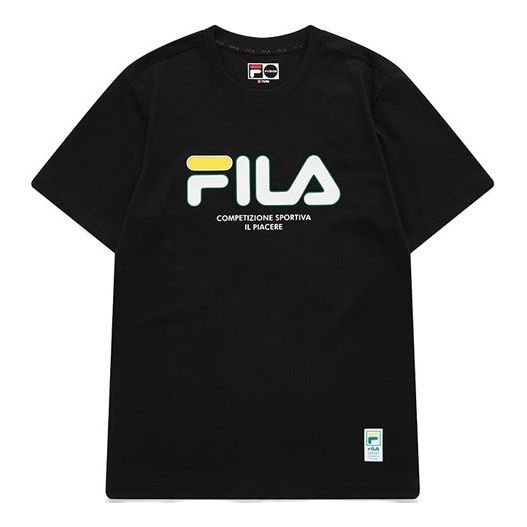 Tričko FILA Fusion Logo Athleisure Short Sleeve T-Shirt Čierna | T11M122102F-BK, 0