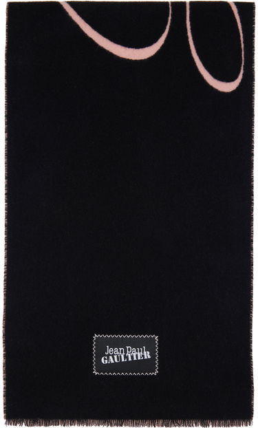 Šál Jean Paul Gaultier Jean Paul Gaultier Signature Scarf Čierna | 24/31-U-EC036P-C550-0020, 0