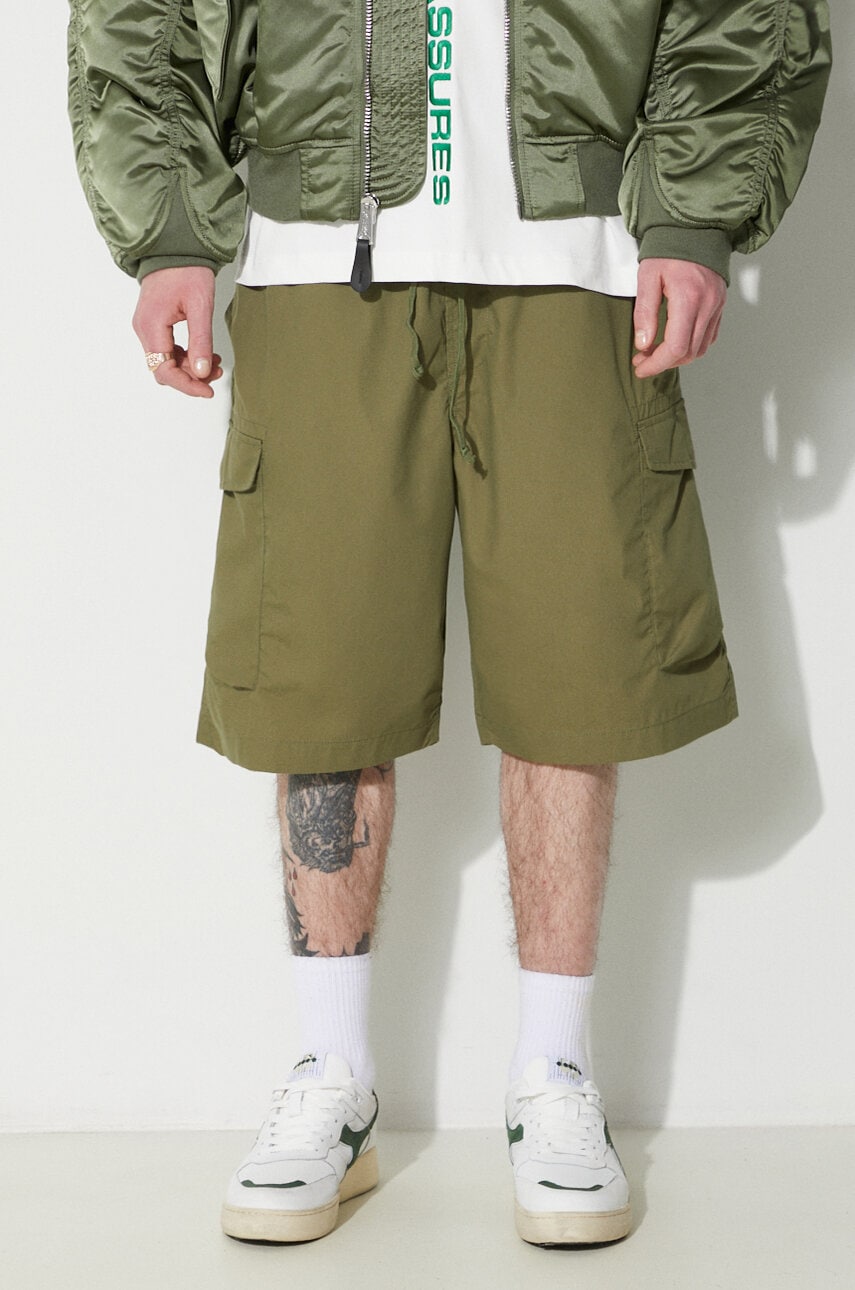 Šortky Universal Works Universal Works Parachute Cargo Shorts Zelené | 30159.OLIVE, 0