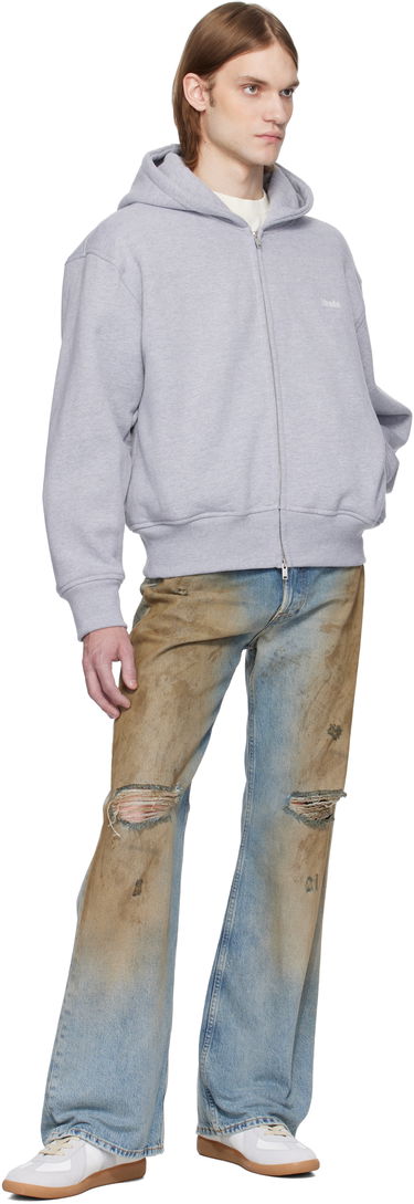 Mikina Rhude Rhude Classique Full-Zip Hoodie Šedá | RHSS25HO01229, 3