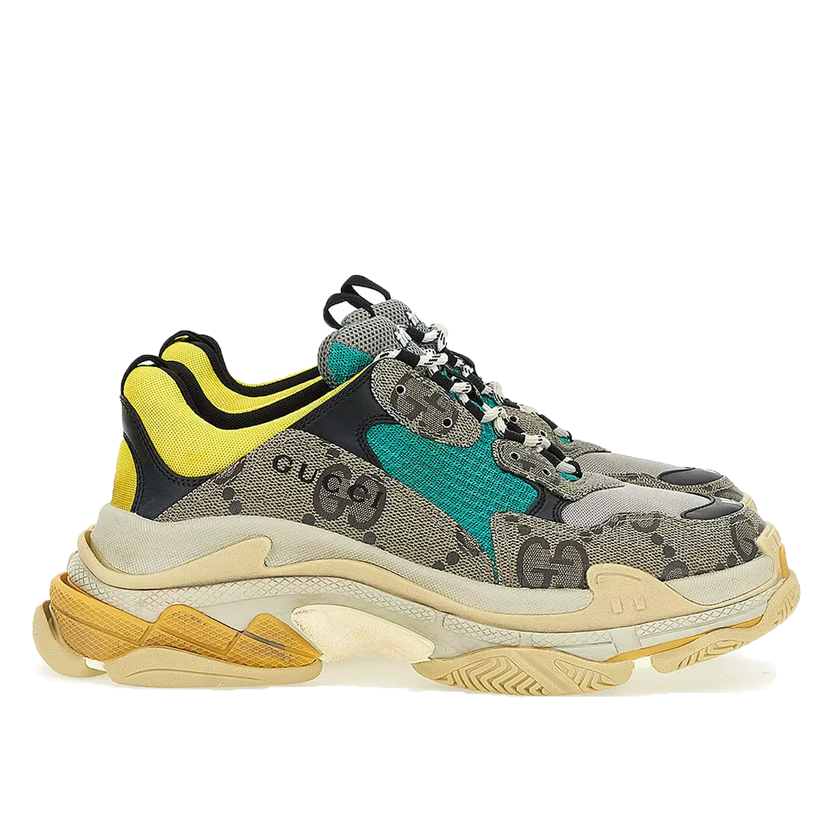 Tenisky a topánky Balenciaga The Hacker Project x Triple S Beige Green Yellow Béžová | 681067UMO20 9766, 0