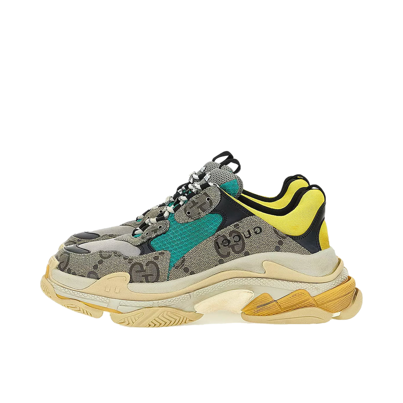 Tenisky a topánky Balenciaga The Hacker Project x Triple S Beige Green Yellow Béžová | 681067UMO20 9766