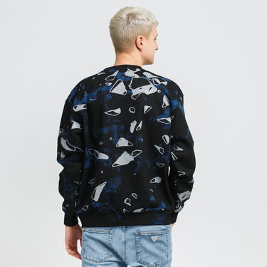 Mikina MARKET Shattered Backboard Tie-Dye Crewneck Čierna | 398000029 / 190134, 2